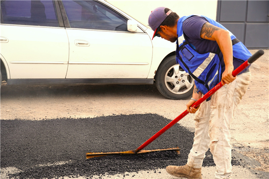Municipio de Chihuahua tapó más de mil 197 baches en una semana