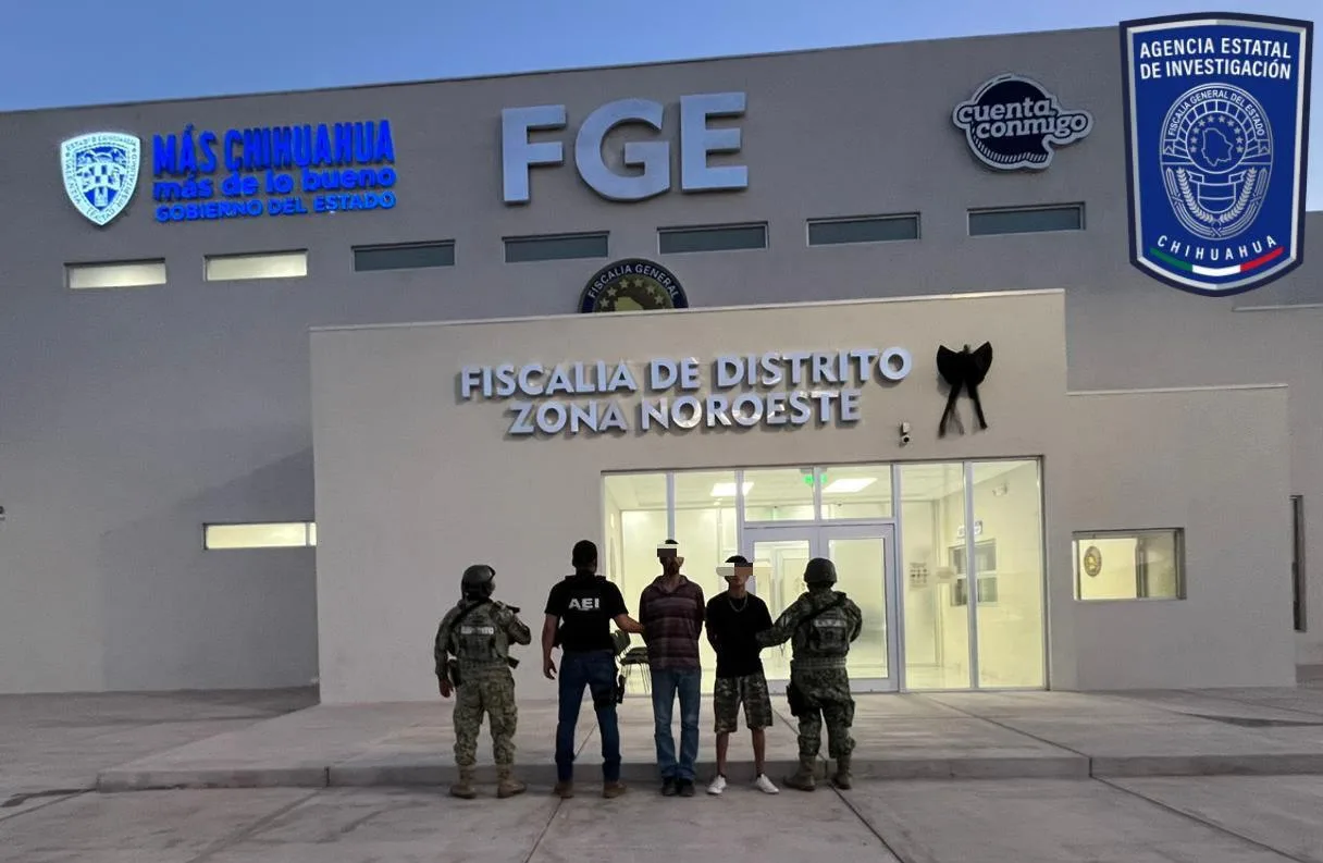 Detienen a dos hombres con cristal en operativo conjunto en Nuevo Casas Grandes