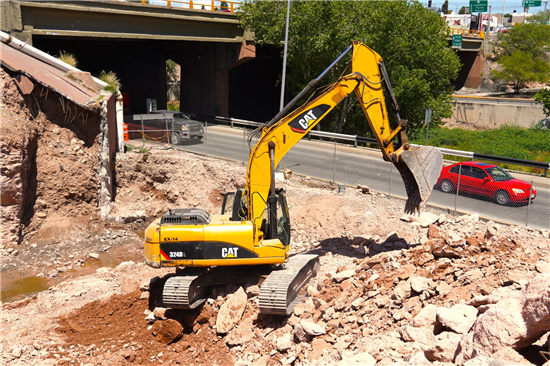 Avance del 27% en la construcción de la Gaza de Teófilo Borunda y periférico de la Juventud en Chihuahua