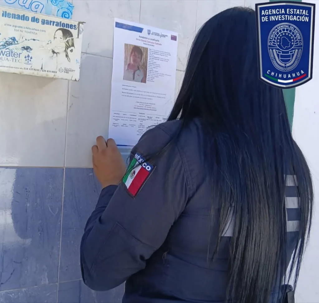 Fiscalía de Chihuahua busca a Jesús David Carrasco Galindo, reportado como ausente en Parral