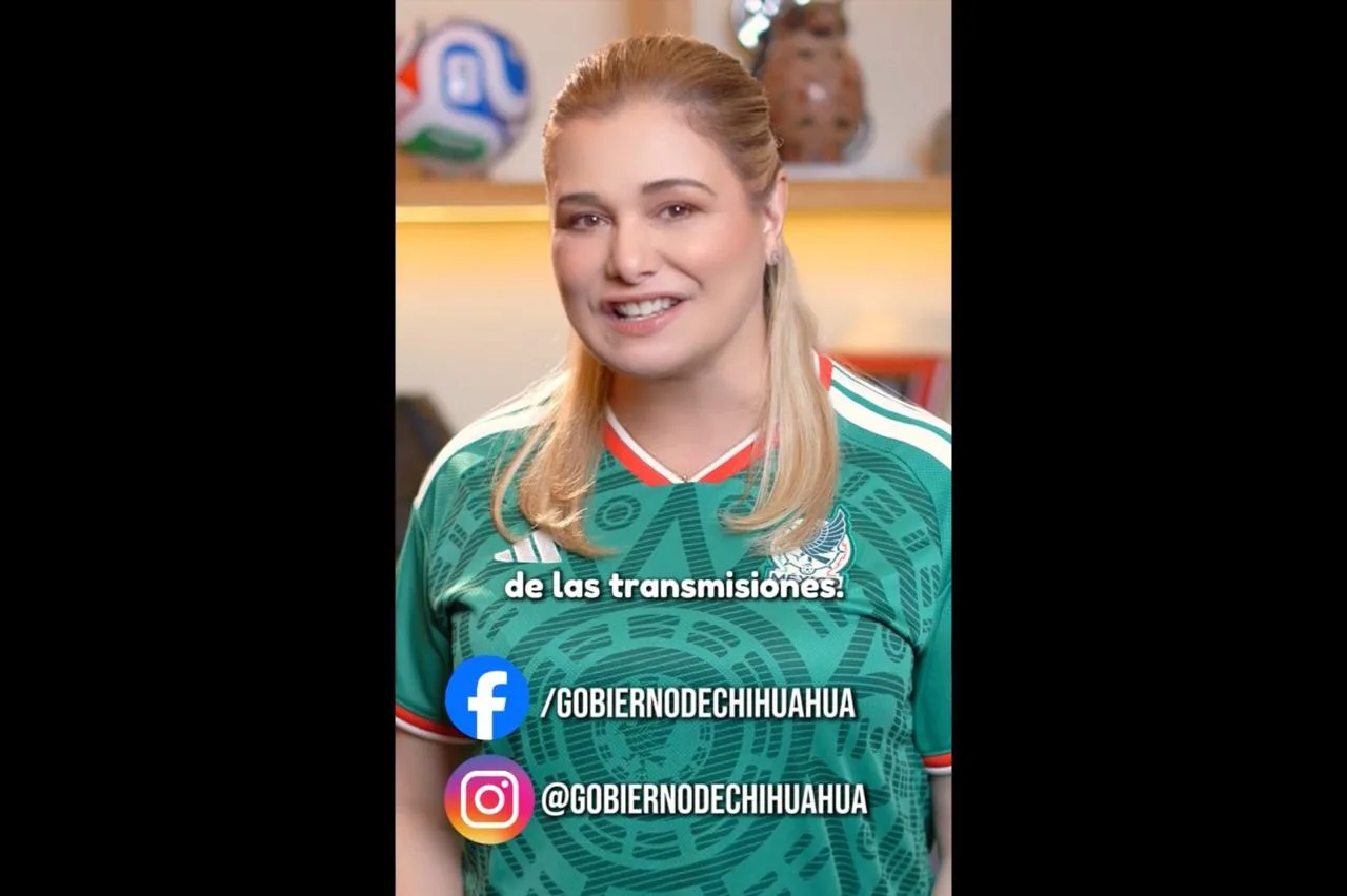 Maru Campos anuncia Fiesta Mundialista 2026 en Chihuahua con pantallas gigantes en cinco municipios