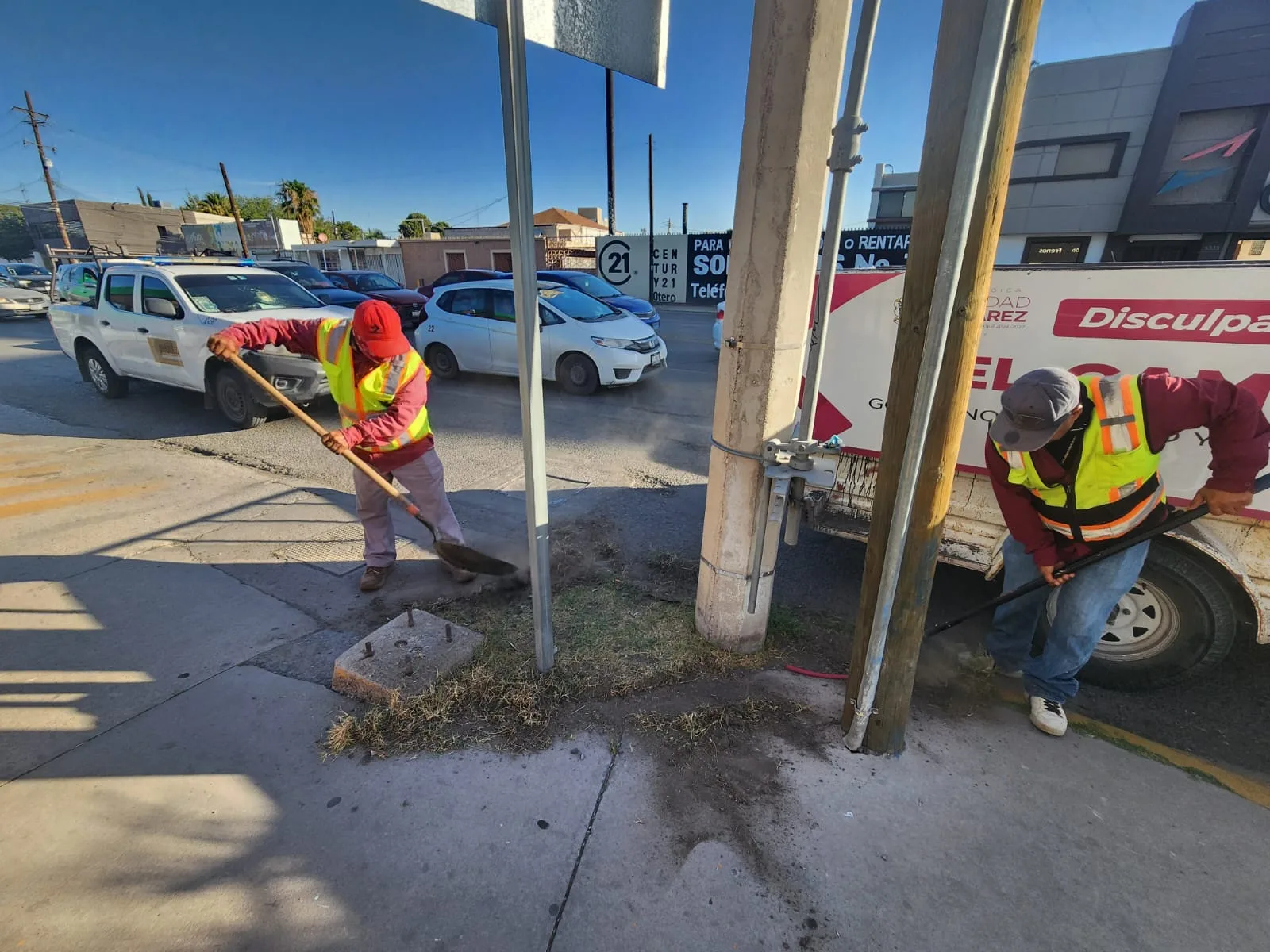 Avanza la Cruzada del Cambio con labores de limpieza en avenidas principales de Ciudad Juárez