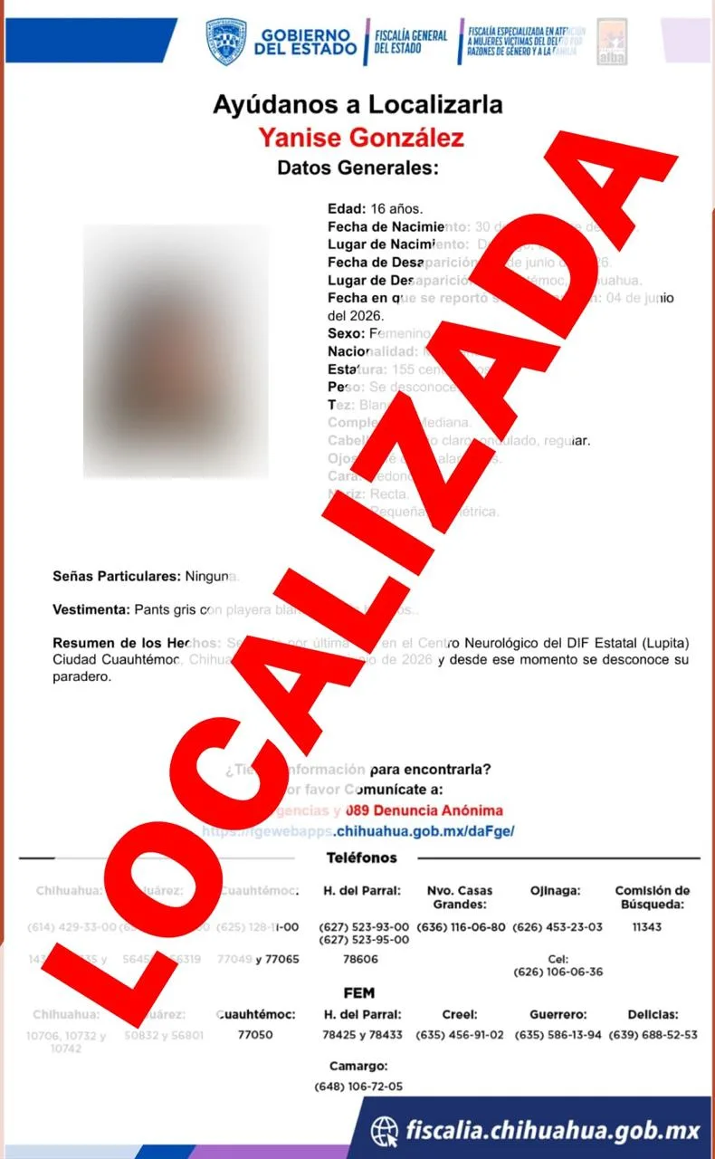 Localizan en Cuauhtémoc a los otros dos adolescentes reportados como ausentes