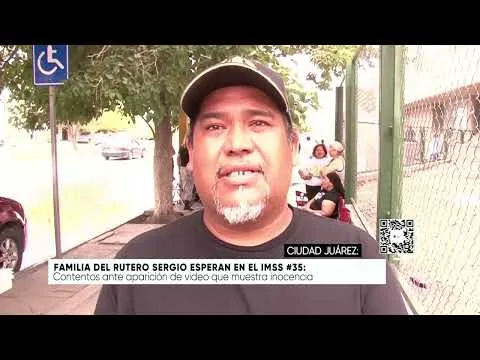 Familia de chofer herido protesta en el IMSS 35 de Ciudad Juárez por choque en el Bulevar Independencia