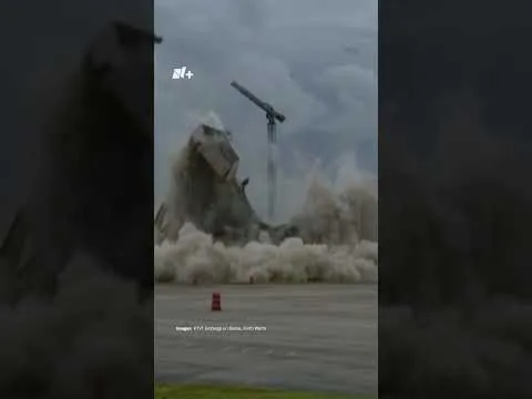 Demolición rápida de hotel en Arlington, Texas, marca el fin de una era