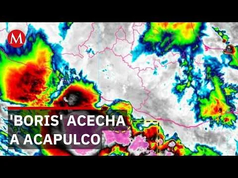 Acapulco en alerta roja por la cercanía de la tormenta tropical Boris