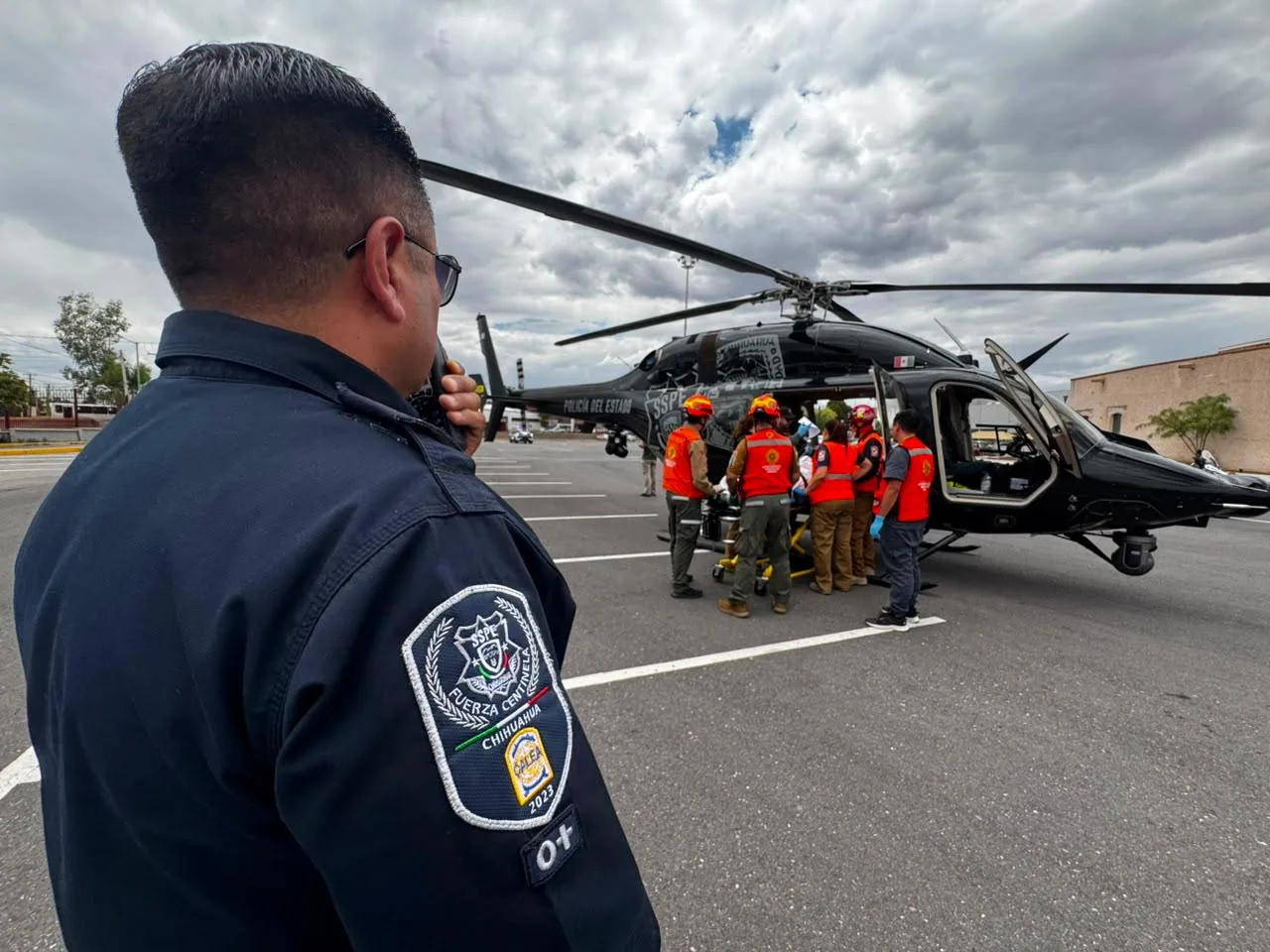 SSPE realiza traslado aeromédico de emergencia de Guachochi a Chihuahua