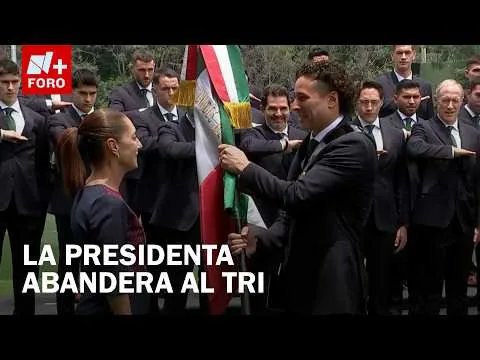 Claudia Sheinbaum lidera el abanderamiento de la Selección Mexicana para el Mundial 2026