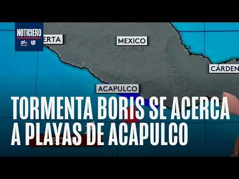 Tormentas tropicales Boris y Cristina generan alertas en el Pacífico mexicano