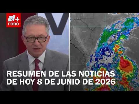 Huracán Boris avanza por las costas mexicanas: resumen de noticias del 8 de junio de 2026