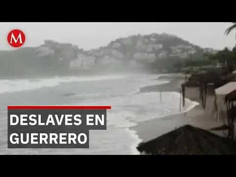 Lluvias persistentes ponen en riesgo de deslaves a comunidades en la sierra de Guerrero