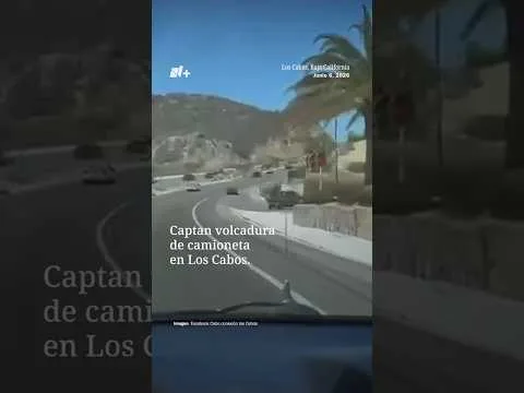 Accidente en Los Cabos: Camioneta se estrella tras cruzar camellón en Palmilla