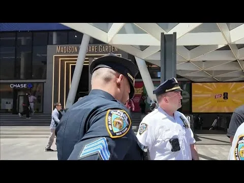 Refuerzan la seguridad en Nueva York por visita de Trump a la final de la NBA