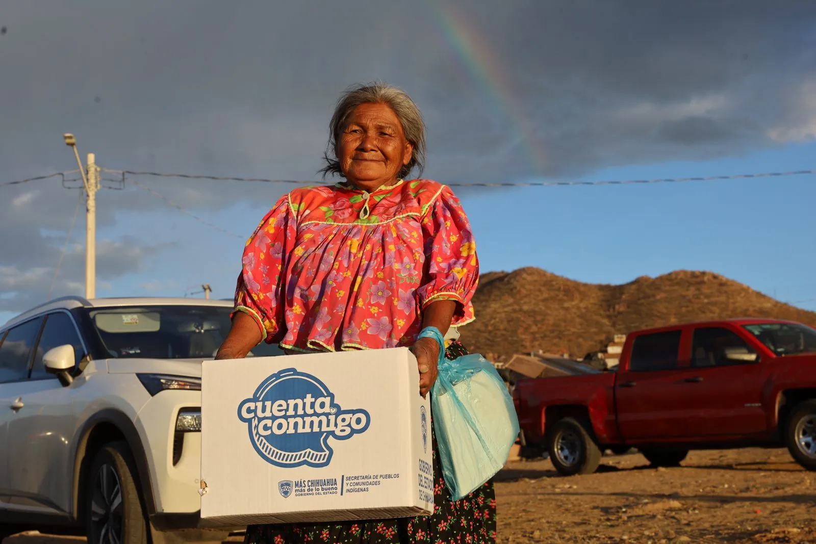 Estado entrega paquetes alimenticios a 300 habitantes de comunidades indígenas en Chihuahua capital - imagen 3