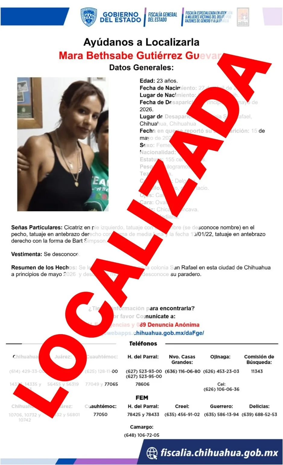 Localizan en Chihuahua a tres mujeres con reporte de ausencia; dijeron que fue voluntaria - imagen 1