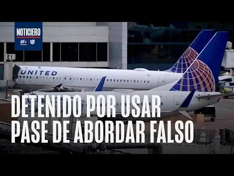 Detienen a hombre en Houston por abordar un avión con documento falso