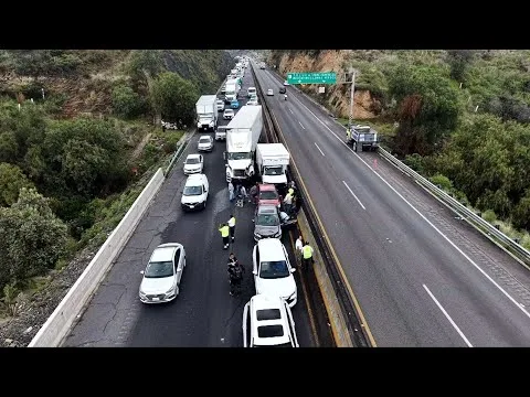 Accidente múltiple en la autopista Chamapa-Lechería genera caos vial en Atizapán
