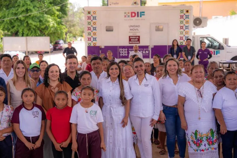 DIF Yucatán instala planta potabilizadora móvil para agua segura en Kunché