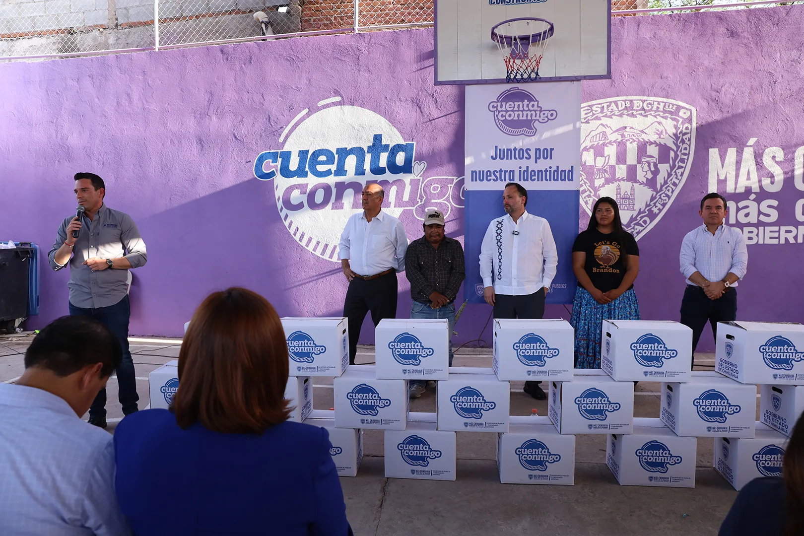 SPyCI entrega apoyos alimentarios a familias indígenas de Oasis y Martín López en Chihuahua
