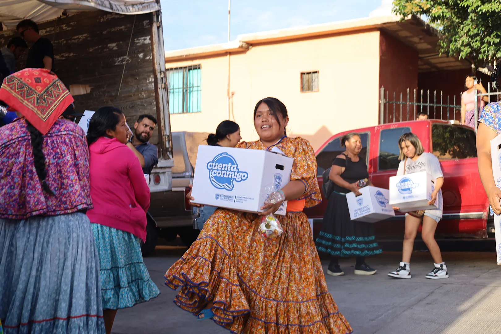 SPyCI entrega apoyos alimentarios a familias indígenas de Oasis y Martín López en Chihuahua - imagen 1