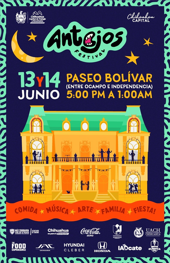 Festival Antojos 2026 en Chihuahua: gastronomía y actividades familiares en Paseo Bolívar