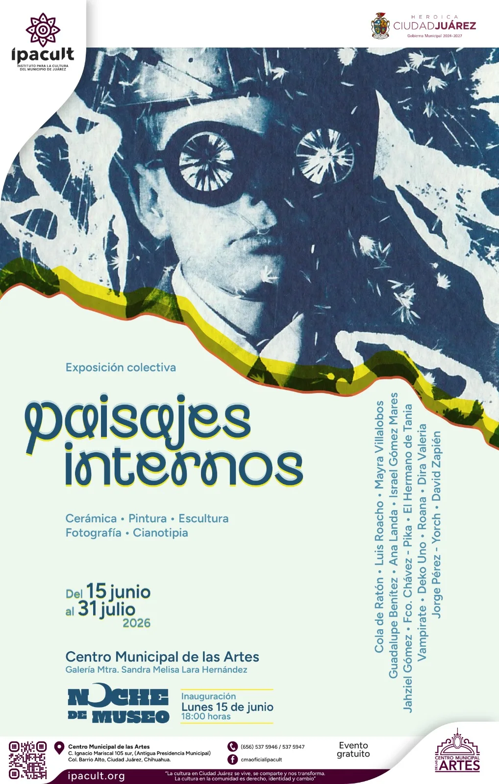 Inauguran en Juárez la exposición colectiva “Paisajes internos” con 14 artistas locales