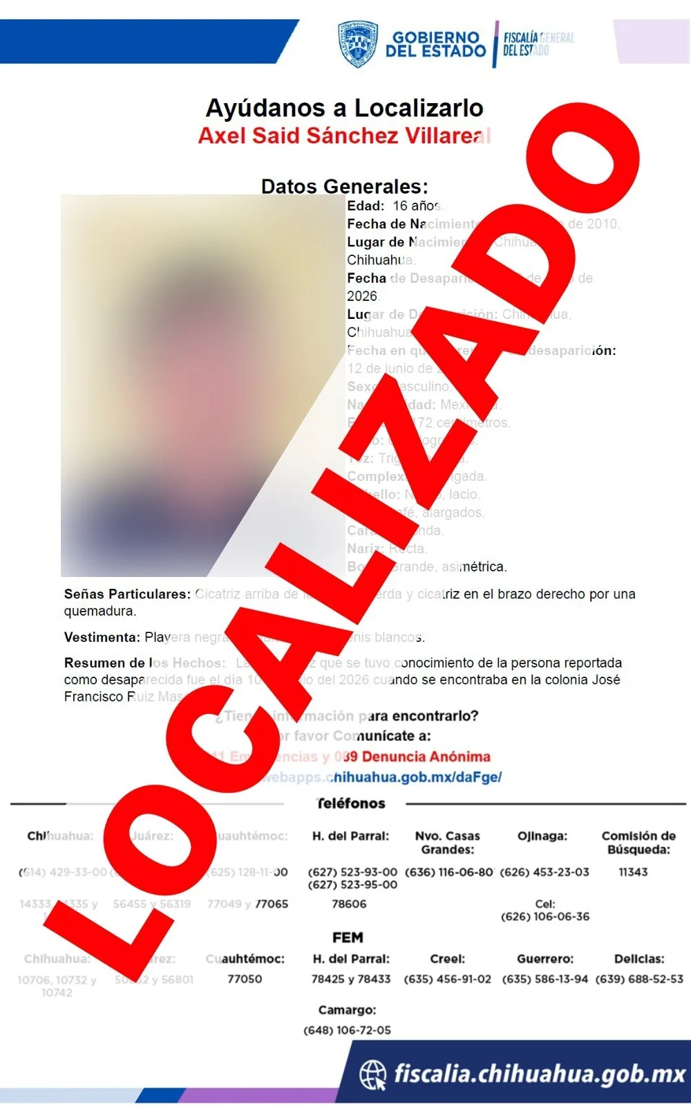 Localizan a dos adolescentes reportados como ausentes en la ciudad de Chihuahua - imagen 1
