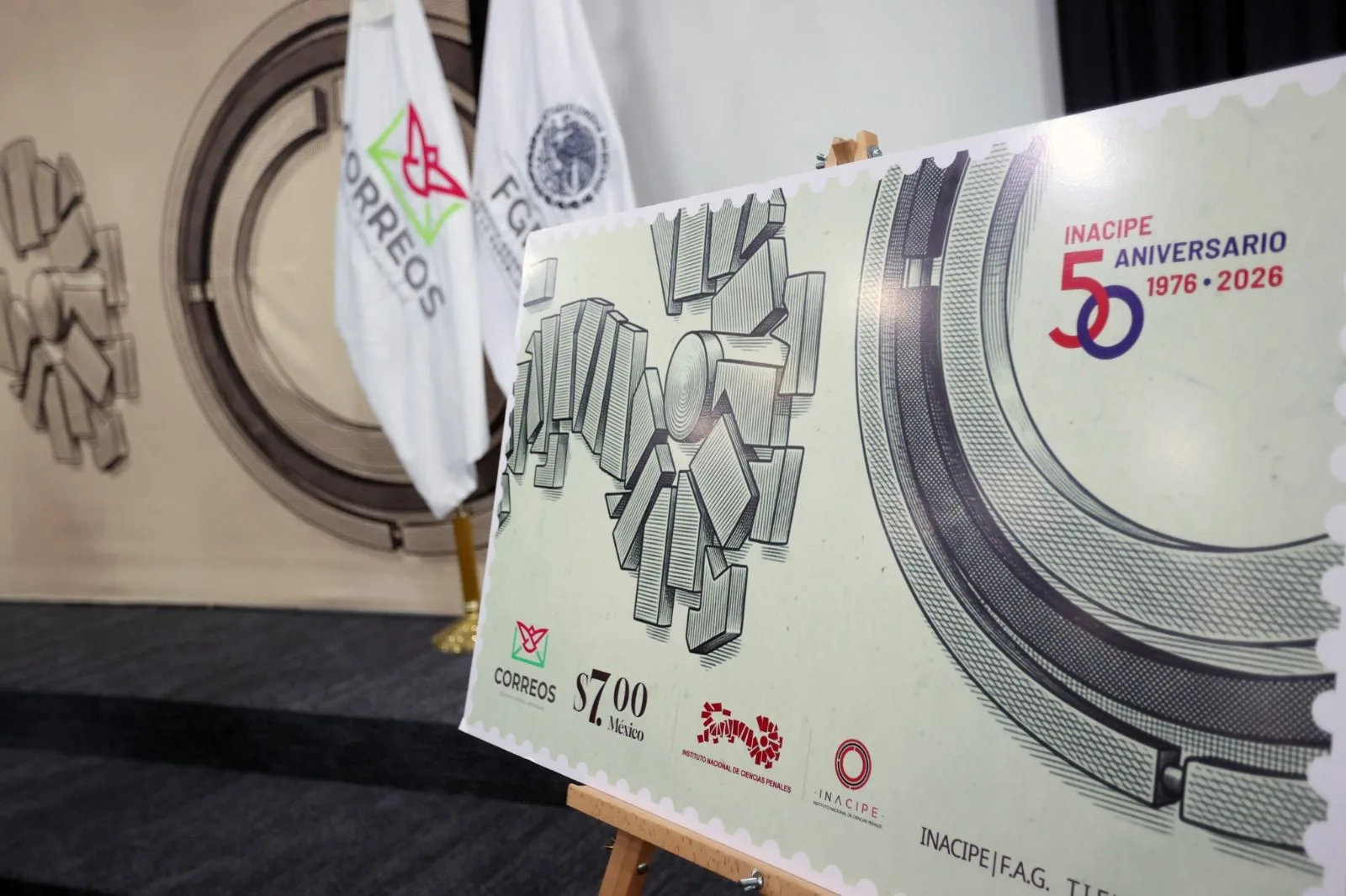 FGR y SEPOMEX celebran 50 años del INACIPE con emisión de timbre postal conmemorativo - imagen 14