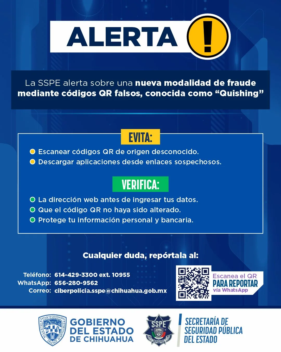 Alertan en Chihuahua por fraude digital con códigos QR falsificados