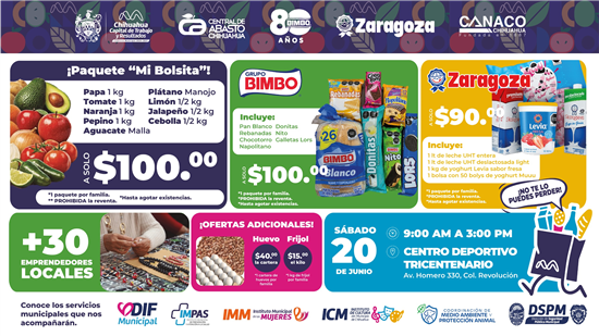 Tercera edición del Mercadito Más Barato en Chihuahua suma a empresa Zaragoza con nuevos paquetes y precios