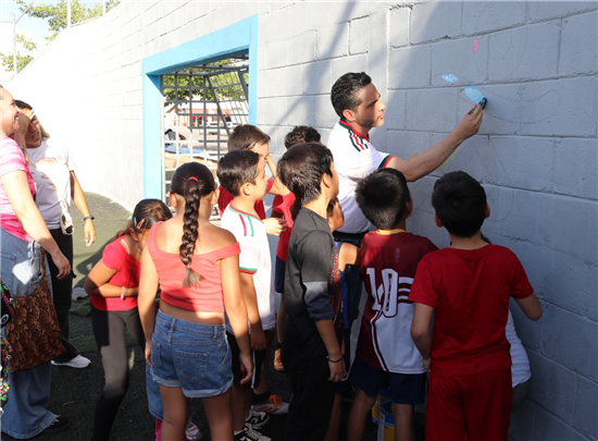 Programa “Manos a la Cancha” impulsa rehabilitación de espacios deportivos en Villa Juárez, Chihuahua