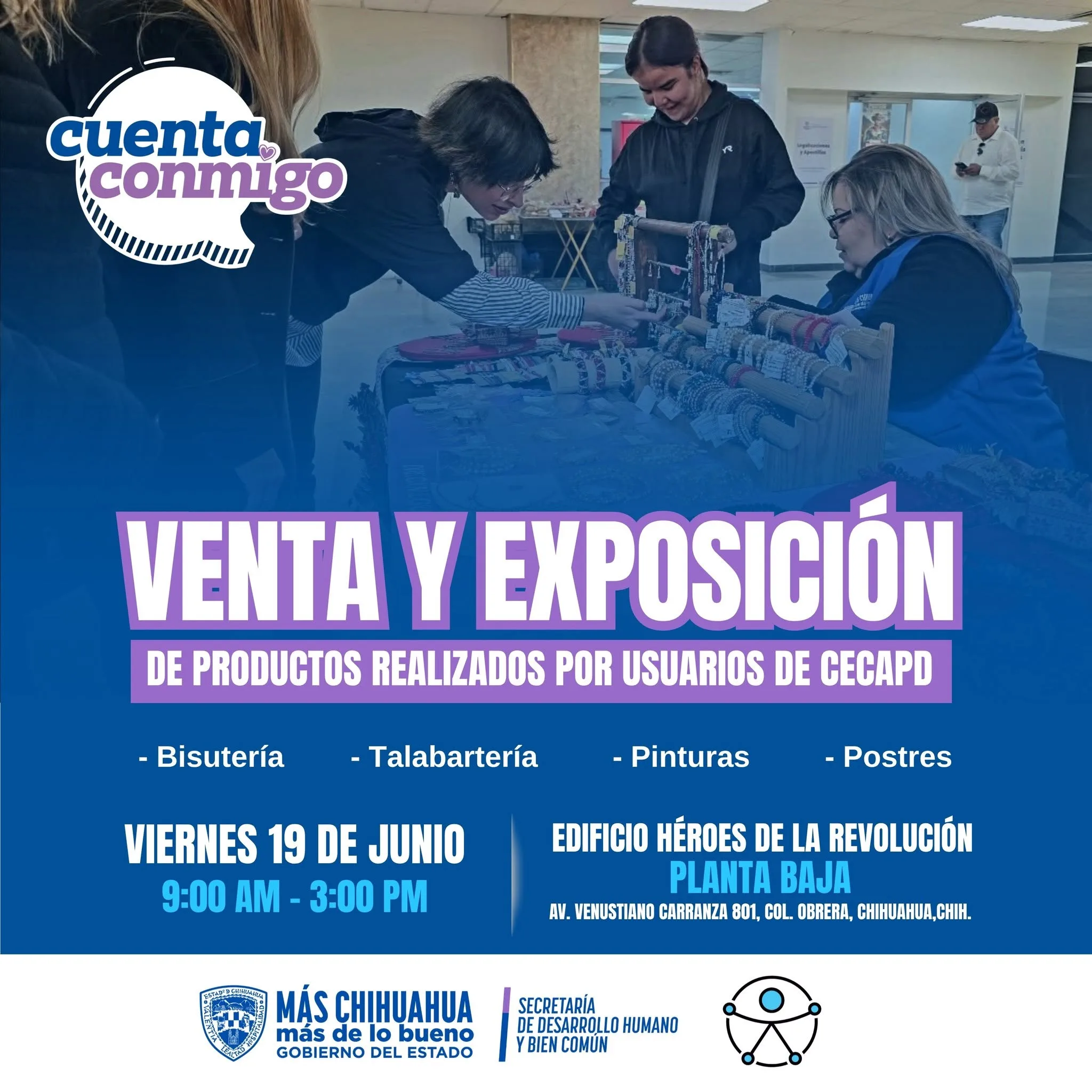 Anuncian en Chihuahua exposición y venta de productos hechos por personas con discapacidad