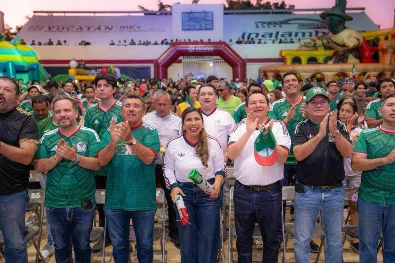 Más de 12 mil personas celebran el triunfo de México en las Zonas Fan de Yucatán durante el Mundial 2026